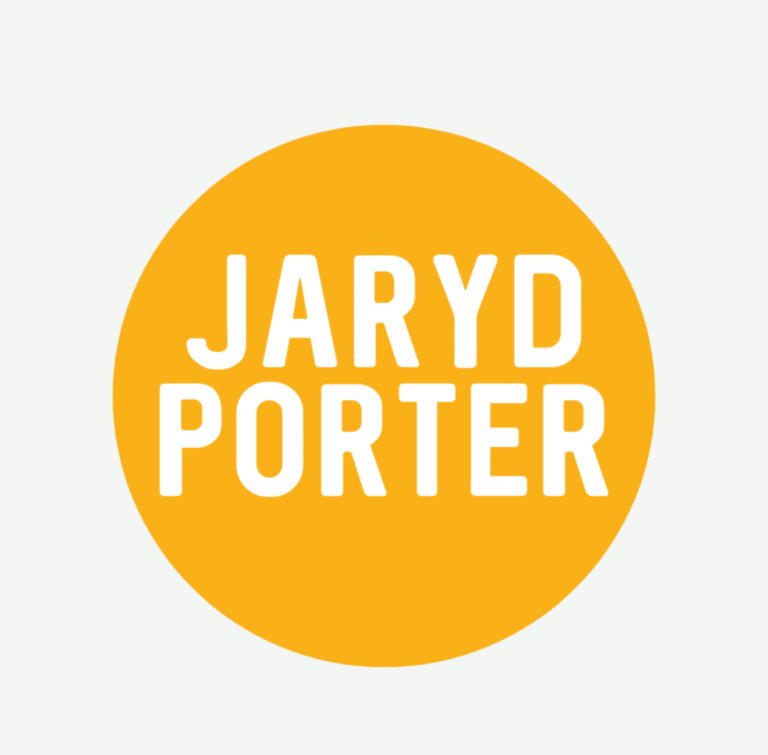 Yellow circle with the words Jaryd Porter
