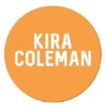 Orange circle "Kira Coleman"