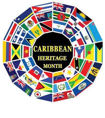 COLLAGE OF CARIBBEAN FLAGS "CARIBBEAN HERITAGE MONTH"